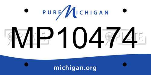 MP10474 Michigan License Plate