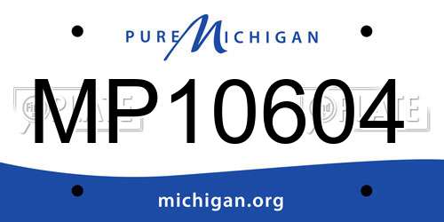 MP10604 Michigan License Plate