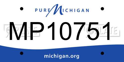 MP10751 Michigan License Plate
