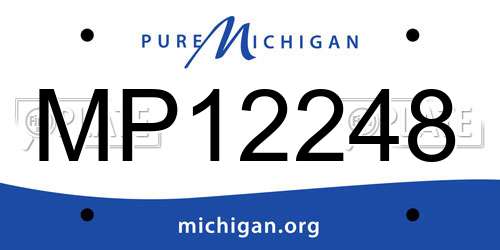 MP12248 Michigan License Plate