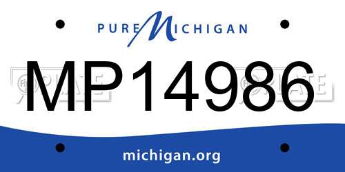 MP14986 Michigan License Plate