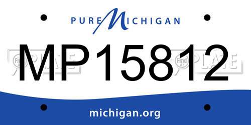 MP15812 Michigan License Plate