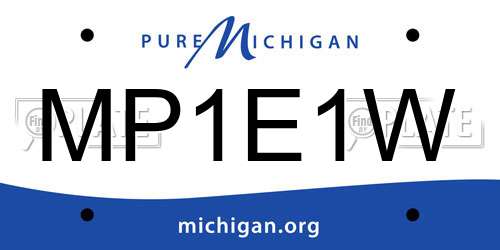 MP1E1W Michigan License Plate