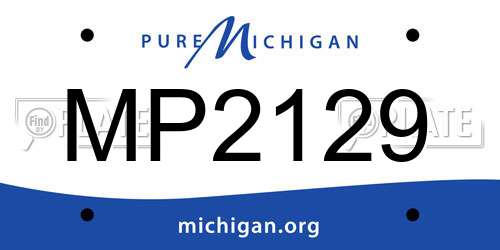 MP2129 Michigan License Plate