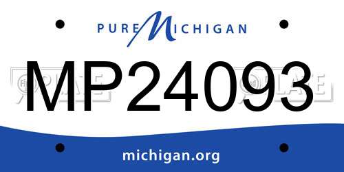 MP24093 Michigan License Plate