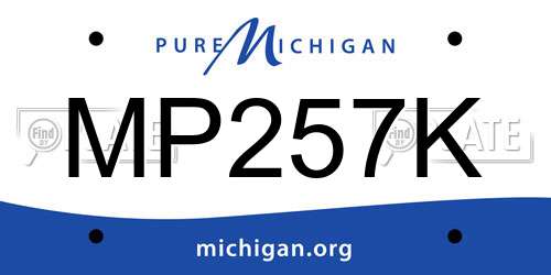 MP257K Michigan License Plate