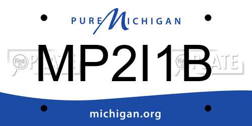 MP2I1B Michigan License Plate