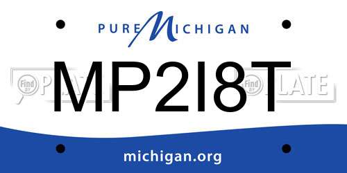 MP2I8T Michigan License Plate