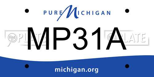 MP31A Michigan License Plate