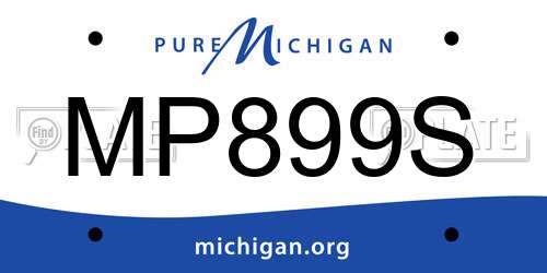 MP899S Michigan License Plate