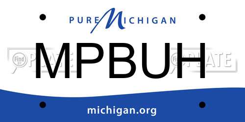 MPBUH Michigan License Plate