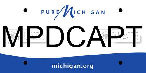 MPDCAPT Michigan License Plate
