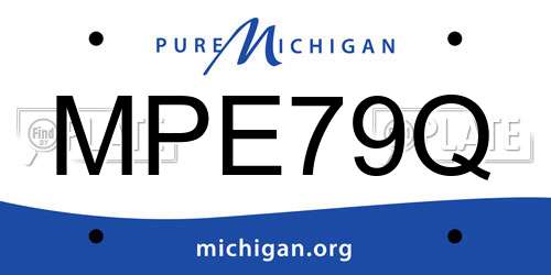 MPE79Q Michigan License Plate