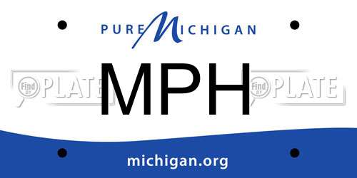 MPH Michigan License Plate