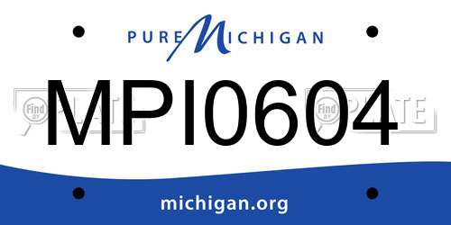 MPI0604 Michigan License Plate