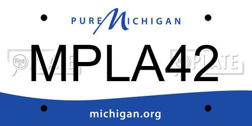 MPLA42 Michigan License Plate