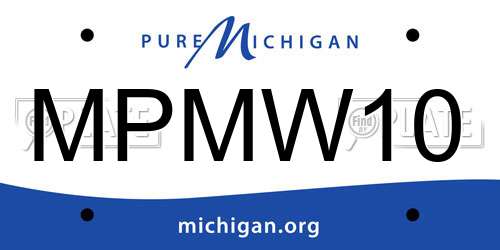 MPMW10 Michigan License Plate
