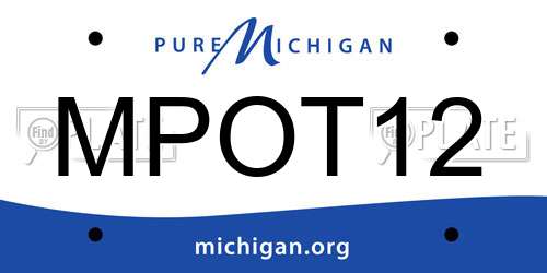 MPOT12 Michigan License Plate