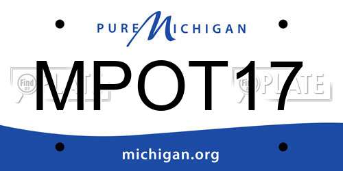 MPOT17 Michigan License Plate