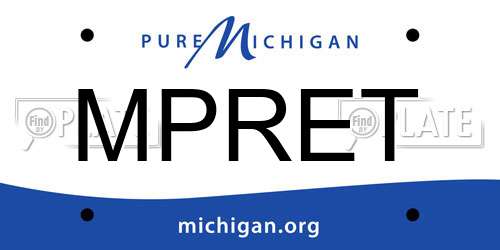 MPRET Michigan License Plate