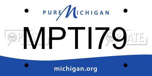 MPTI79 Michigan License Plate