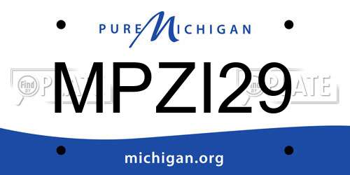 MPZI29 Michigan License Plate