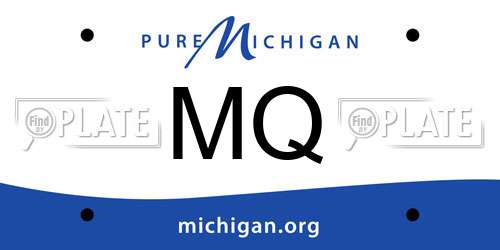 MQ Michigan License Plate