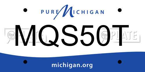MQS50T Michigan License Plate
