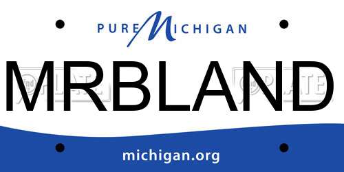 MRBLAND Michigan License Plate