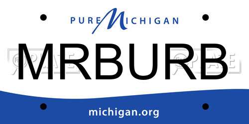 MRBURB Michigan License Plate