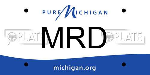 MRD Michigan License Plate