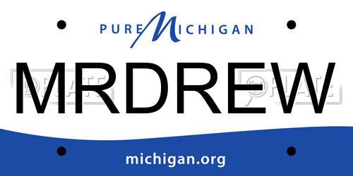 MRDREW Michigan License Plate