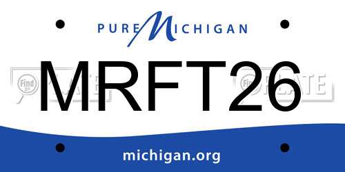 MRFT26 Michigan License Plate