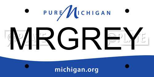 MRGREY Michigan License Plate