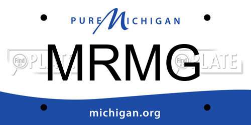MRMG Michigan License Plate