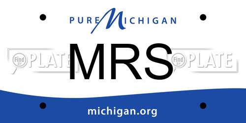 MRS Michigan License Plate
