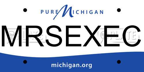 MRSEXEC Michigan License Plate