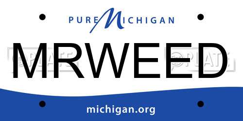 MRWEED Michigan License Plate