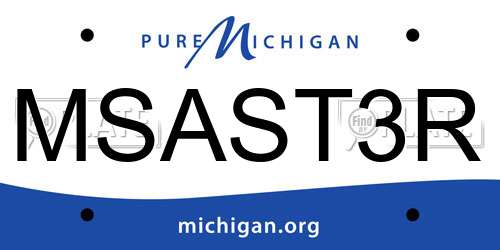 MSAST3R Michigan License Plate