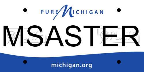 MSASTER Michigan License Plate