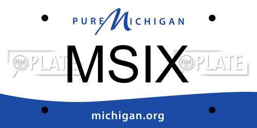 MSIX Michigan License Plate