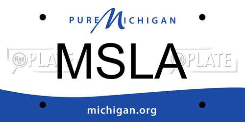 MSLA Michigan License Plate