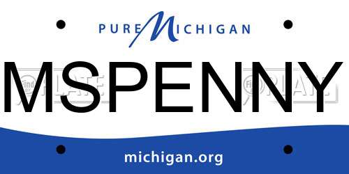 MSPENNY Michigan License Plate