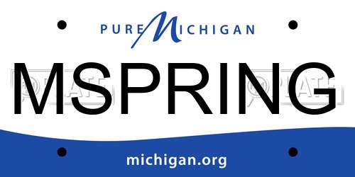 MSPRING Michigan License Plate