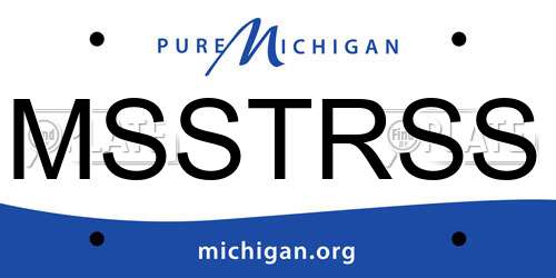MSSTRSS Michigan License Plate