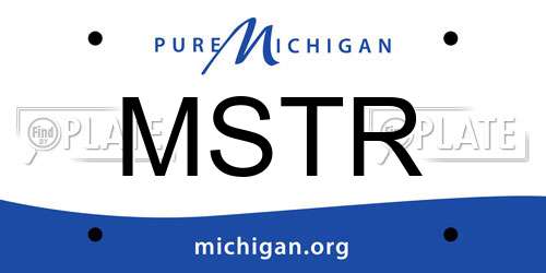 MSTR Michigan License Plate