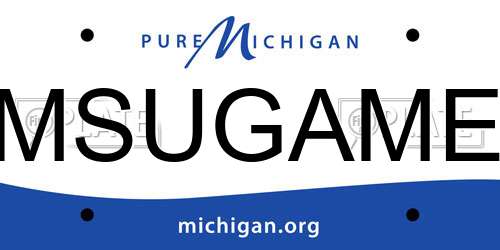 MSUGAME Michigan License Plate