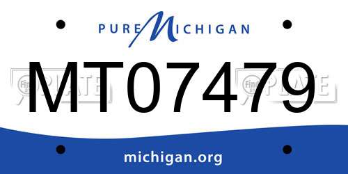MT07479 Michigan License Plate