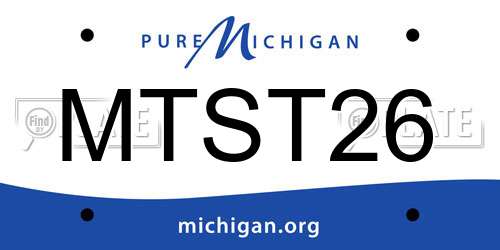 MTST26 Michigan License Plate