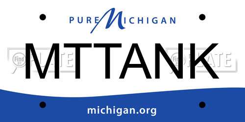 MTTANK Michigan License Plate